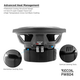 Recoil ECHO PRO SERIES 8" Dual 4 Ohm Subwoofer - 500 Watts RMS Power Handling (PW8D4)
