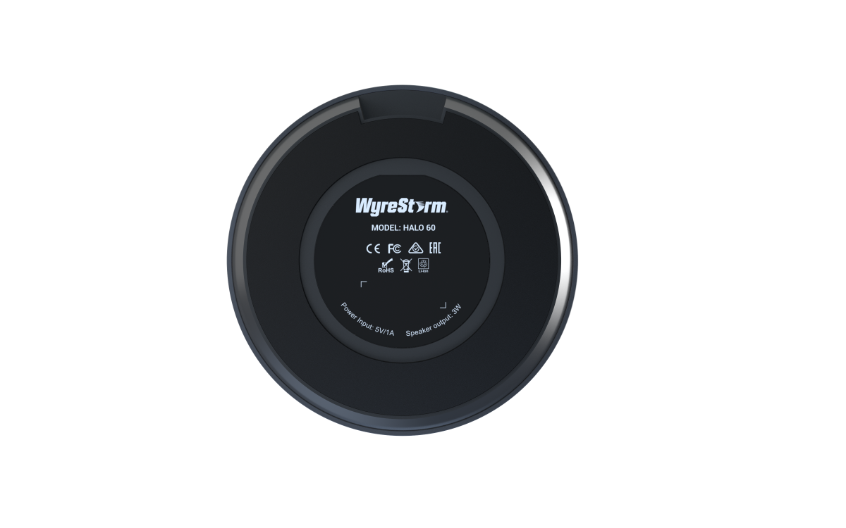 Wyrestorm USB/Bluetooth Speakerphone | Omni-direction 4xMics | AEC &ANR &AGC | USB & Bluetooth  (HALO60)