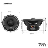 Recoil ECHO PRO SERIES 6.5" 2-Way Coaxial Speakers (RX65)