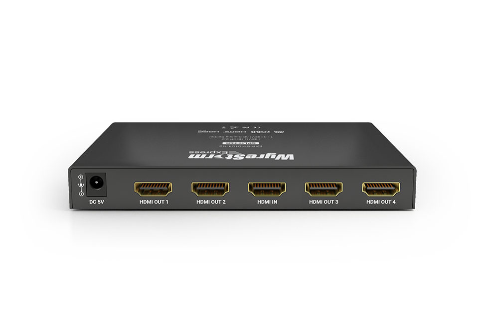 Wyrestorm 4K60Hz 1x4 HDMI Splitter | 4K60Hz 4:4:4 | Dolby Vision & HDR | 4k > 1080p Down-Scaler (EXPSP0104H2)