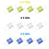 RECOIL 4 Position Combination Power / Ground Distribution Block - 1/0 AWG inputs / 4 AWG Power & Ground Outputs (MPG4)