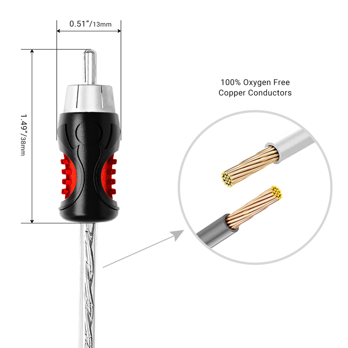 RECOIL ECHO PRO SERIES 2-Channel 20 FT RCA Cable (PCI220)