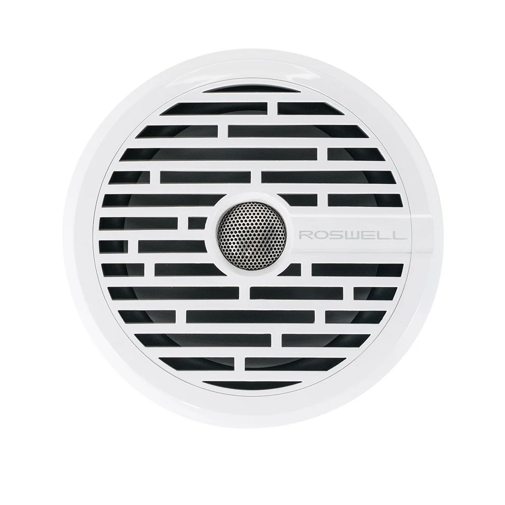 Roswell R1 SERIES 8" Marine Coaxial Speakers with RGB - White (R18WHITE)