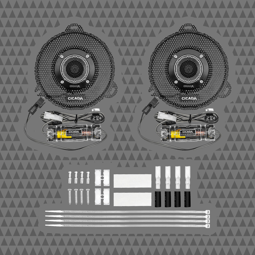 2014-2023 HARLEY DAVIDSON STREET GLIDE GRILLE TWEETER KIT (RR075 included) (CHDSGGTK)