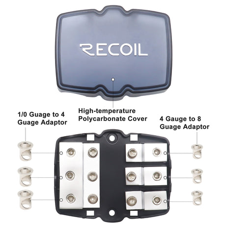 RECOIL 3 Position Fused Distribution Block (fuses included) (MFH13)