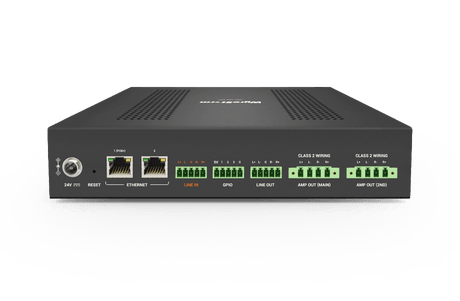 120W Network Amplifier | 2 x 60w or 4 x 25w Channel Output @ 4ohm | Dual Power Options | Advanced DSP with Dante Integration (AMP260DNT)